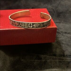 Silver Engraved Cuff Bracelet